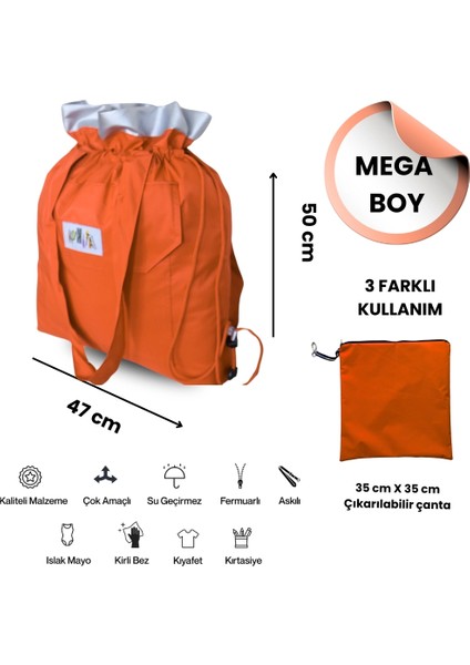 Büyük Boy Su Geçirmez Çok Amaçlı Plaj Çantası fırsatları