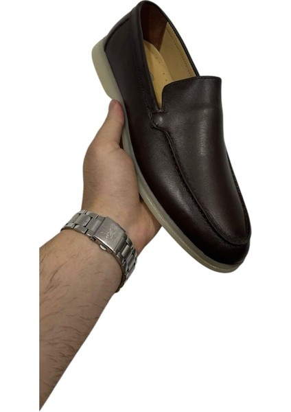 Kahve Günlük Nubuk Ayakkabı- Rok Loafer Ayakkabı