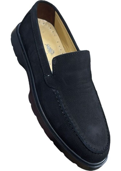 Siyah Siyah Nubuk Günlük Rok Loafer Ayakkabı-Siyah Yazlık Hafif Rahat Ayakkabı fiyatları