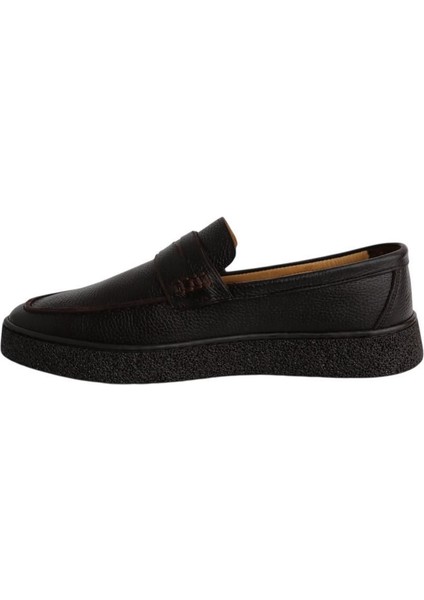 Kahve Hakiki Deri Erkek Günlük Ayakkabı, Loafer Ayakkabı, Hafif Ayakkabı indirimleri