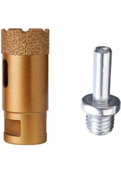 30 mm Granit Mermer Seramik Delme Panç Spiral ve Matkap Için Aparatlı M14 30MMGRANITTR