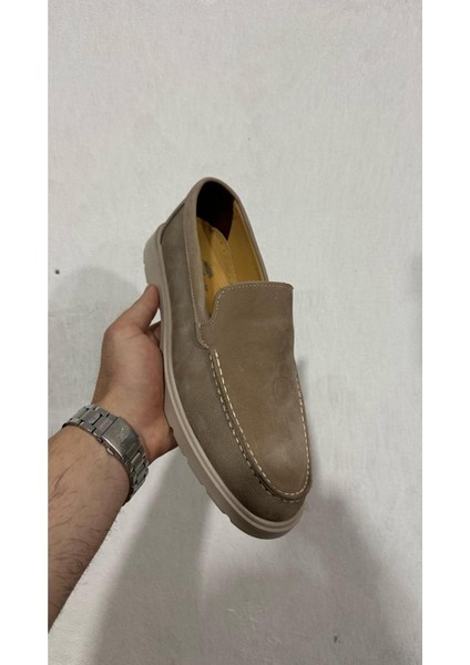 Bej Günlük Rok Loafer Ayakkabı-Siyah Yazlık Hafif Rahat Ayakkabı