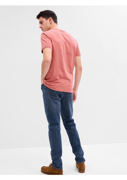 Erkek Koyu Mavi Slim Taper GapFlex Washwell™ Jean Pantolon fiyatları