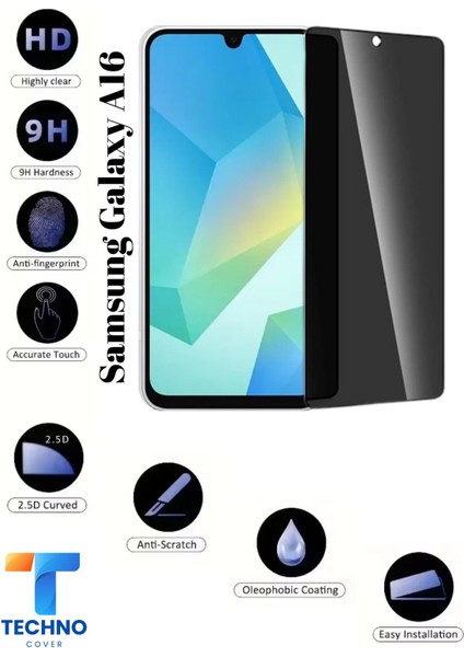 Samsung A16 Uyumlu Tam Kapatan Hayalet Ekran Koruyucu 6d Temperli Cam