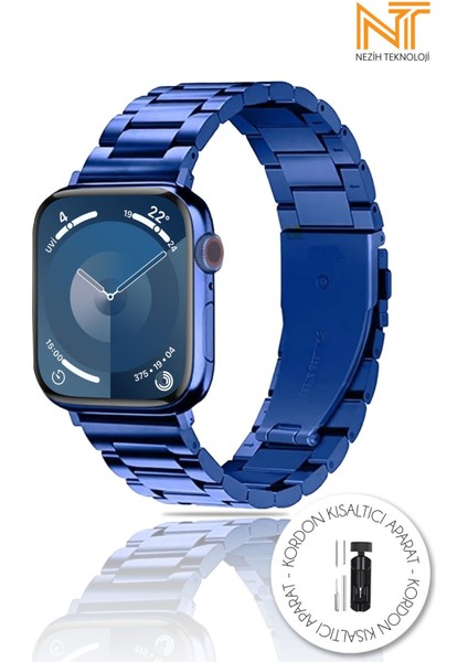 Watch 6/7/8/9/10/se/ultra/ultra2 44/45/49mm / Seri 10 46 / Seri 11 46mm Uyumlu Çelik Kordon