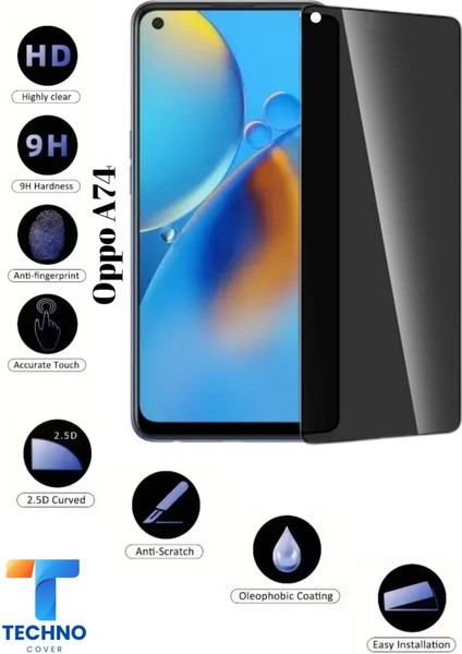 Oppo A74 Uyumlu Tam Kapatan Hayalet Ekran Koruyucu 6d Temperli Cam