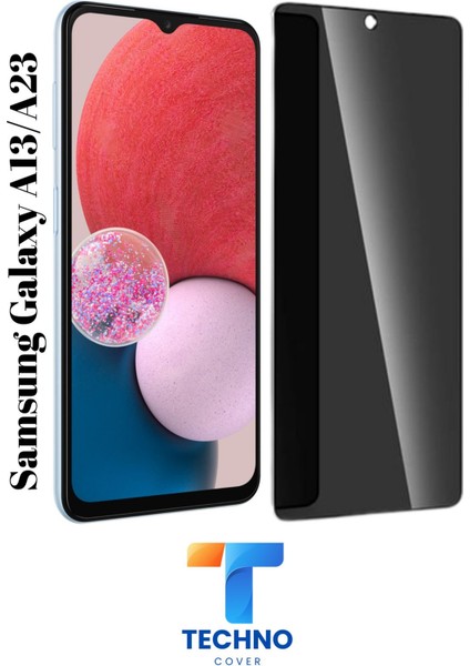 Samsung A13 / A23 Uyumlu Tam Kapatan Hayalet Ekran Koruyucu 6d Temperli Cam modelleri