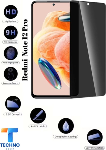 Redmi Note 12 Pro Uyumlu Tam Kapatan Hayalet Ekran Koruyucu 6d Temperli Cam