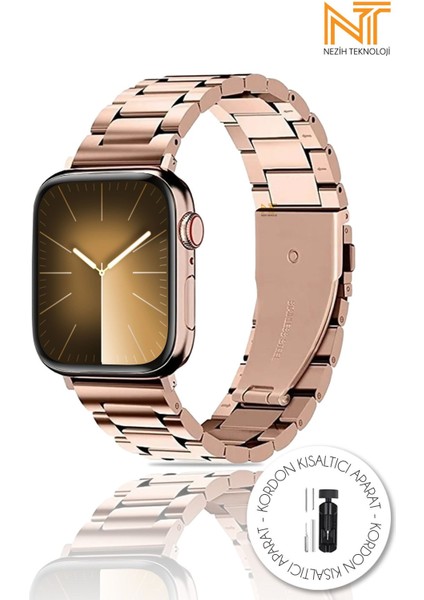 Watch Seri 5/6/7/8/9/se 38/40/41mm Seri 10 42 / Seri 11 42mm Uyumlu Paslanmaz Çelik Metal Kordon