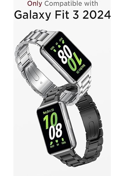 Samsung Galaxy Fit 3 Uyumlu 18MM Metal Baklalı Pim Tasarım Paslanmaz Çelik Kordon fiyatları