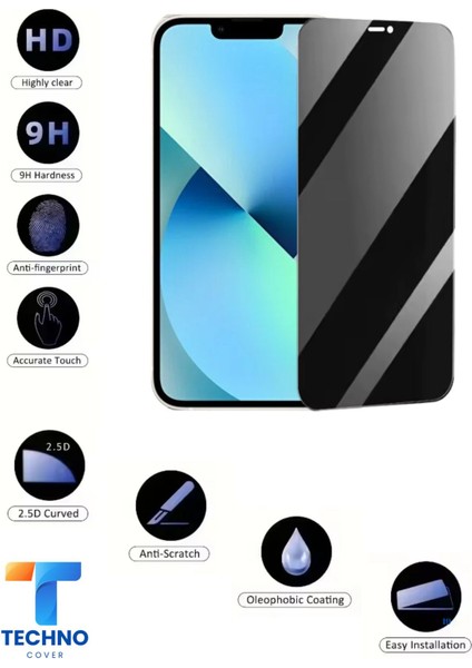 Iphone 13 Uyumlu Tam Kapatan Hayalet Ekran Koruyucu 6d Temperli Cam