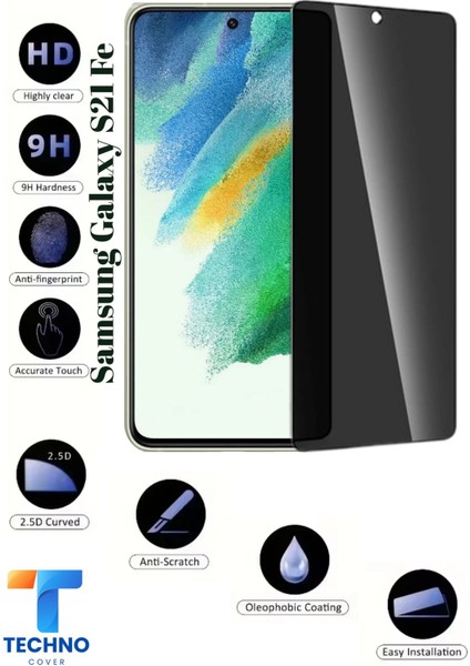 Samsung S21 Fe Uyumlu Tam Kapatan Hayalet Ekran Koruyucu 6d Temperli Cam