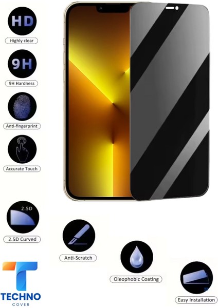 Iphone 13 Pro Uyumlu Tam Kapatan Hayalet Ekran Koruyucu 6d Temperli Cam