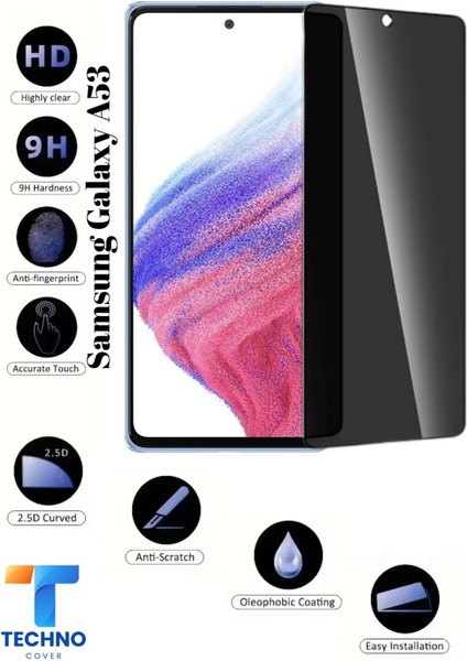 Samsung A53 Uyumlu Tam Kapatan Hayalet Ekran Koruyucu 6d Temperli Cam