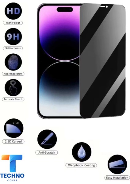 Iphone 14 Pro Max Uyumlu Tam Kapatan Hayalet Ekran Koruyucu 6d Temperli Cam