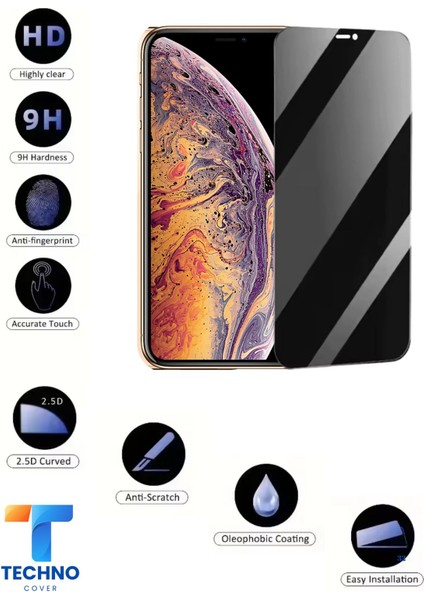 Iphone Xs / x / 11 Pro Uyumlu Tam Kapatan Hayalet Ekran Koruyucu 6d Temperli Cam