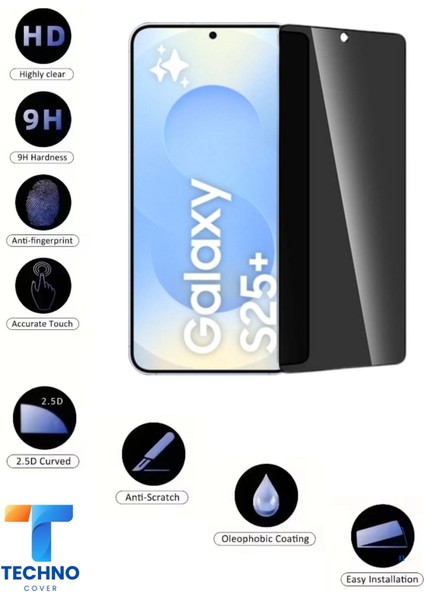 Samsung S25 Plus Uyumlu Tam Kapatan Hayalet Ekran Koruyucu 6d Temperli Cam