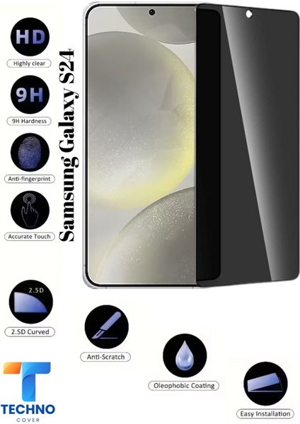 Samsung S24 Uyumlu Tam Kapatan Hayalet Ekran Koruyucu 6d Temperli Cam
