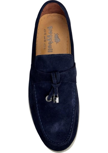 Shoes Lacivert Süet Erkek Günlük Loafer Ayakkabı modelleri