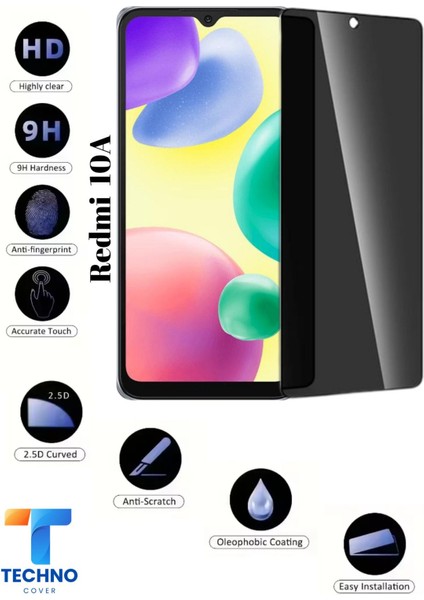 Redmi 10A Uyumlu Tam Kapatan Hayalet Ekran Koruyucu 6d Temperli Cam