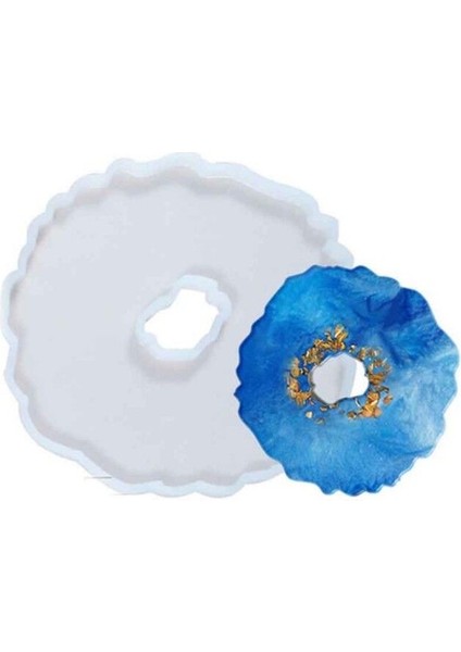 Epoksi Silikon Kalıp Dalgalı Ortası Delik Model 13.2 cm fiyatları