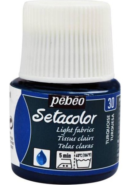 Light Fabric (Transparan) Kumaş Boyası 30 Turquoıse 45 ml