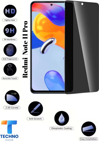 Redmi Note 11 Pro Uyumlu Tam Kapatan Hayalet Ekran Koruyucu 6d Temperli Cam