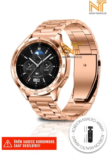 Huawei Watch GT/GT2/GT2E/GT2 Pro/gt3/gt3 Pro/gt 4/watch 3 / 3 Pro Paslanmaz Çelik Metal Kordon 46MM