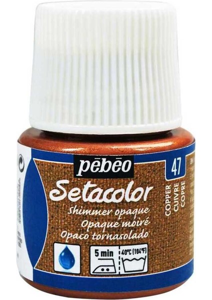 Setacolor Opak Metalik Kumaş Boya 45ML Şişe - 47 Copper