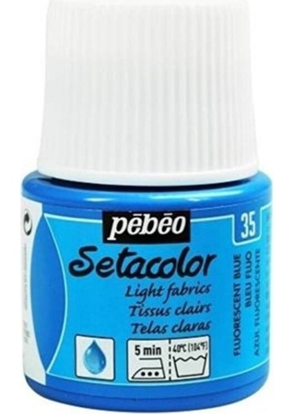 Setacolor Light Fabric Fluorescent (Fosforlu) Kumaş Boyası 35 Blue