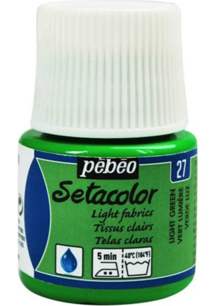 Light Fabric (Transparan) Kumaş Boyası 27 Lıght Green 45 ml