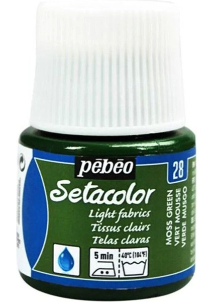 Light Fabric Transparan Kumaş Boyası 28 Moss Green 45 ml