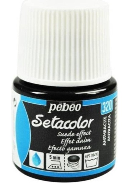 Suede Effect (Süet Etkisi) Kumaş Boyası 320 Anthracıte 45 ml