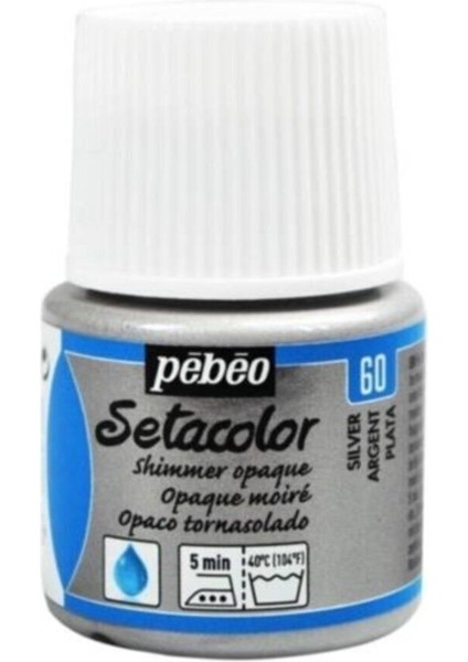 Shimmer Opak Kumaş Boyası 60 Sılver 45 ml