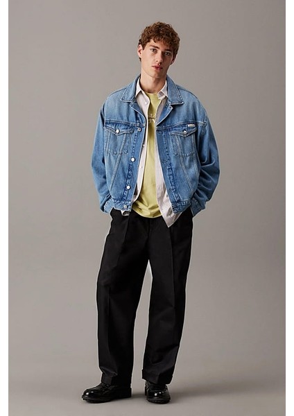 Erkek Ck Relaxed Denim Ceket - Mavi fiyatları