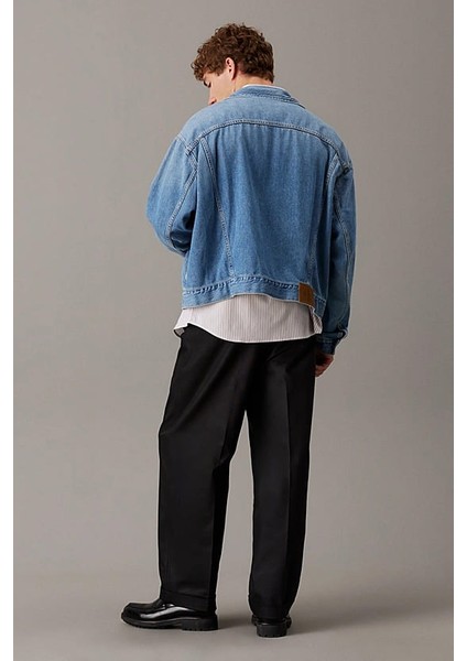 Erkek Ck Relaxed Denim Ceket - Mavi modelleri
