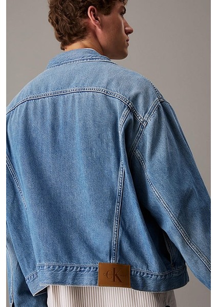 Erkek Ck Relaxed Denim Ceket - Mavi fırsatları