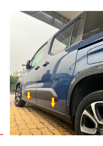 Peugeot Rifter Yan Marşpiyel Kaplaması 4 Parça Abs 2019-2025 Arası