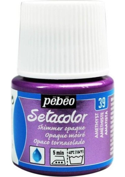 Shimmer (Pırıltılı) Opak Kumaş Boyası 39 Amethyst 45 ml