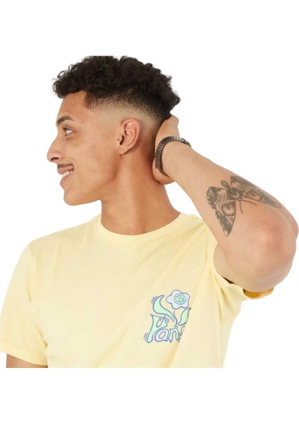 Peace Flower Ss Pale Banana Sarı T-Shirt modelleri