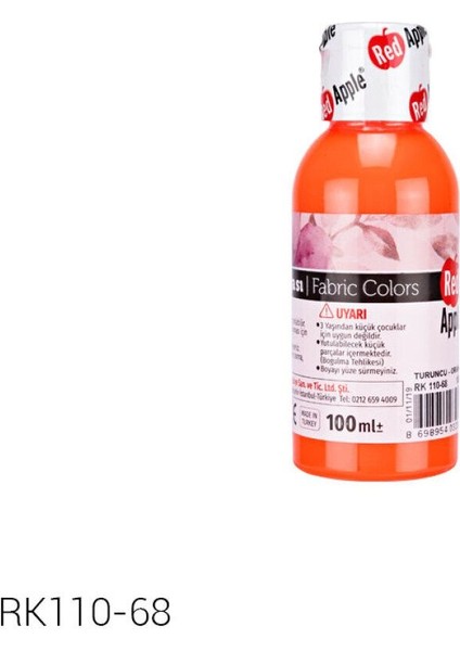 Kumaş Boyası 100 gr Neon Turuncu