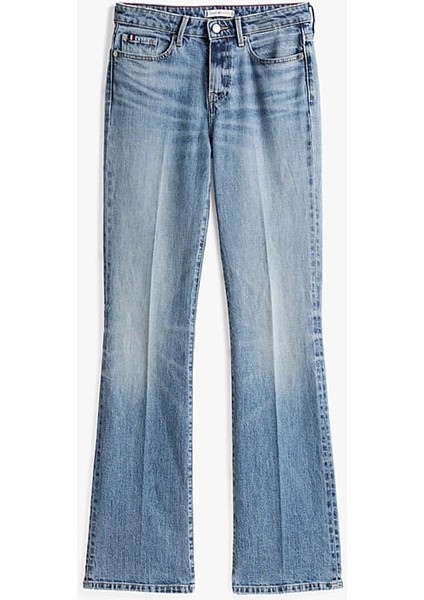 Kadın Th Solmuş Orta Bel Bootcut Jeans - Mavi indirimleri
