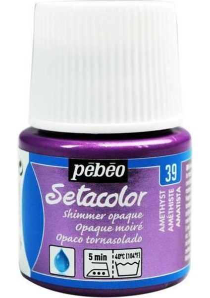 Setacolor Shimmer Parlak Opak Kumaş Boyası 45ML N:39 Amethyst