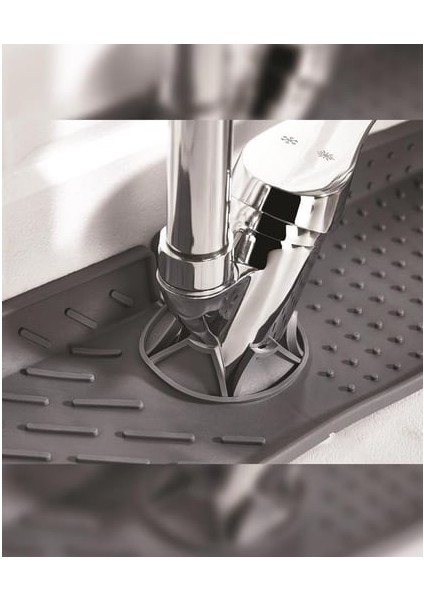Silikon Lavabo Matı 13X36 cm – Kaymaz, Isıya Dayanıklı, Evye Koruyucu Mutfak Lavabo Pedi fiyatları