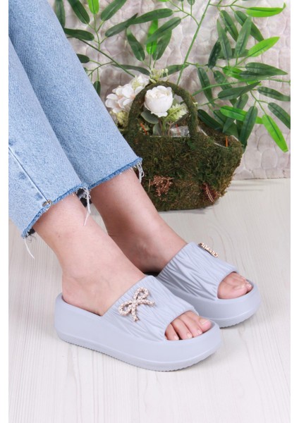 E462 Günlük Plaj Deniz Havuz Terliği Hafif Rahat Esnek Kadın Terlik