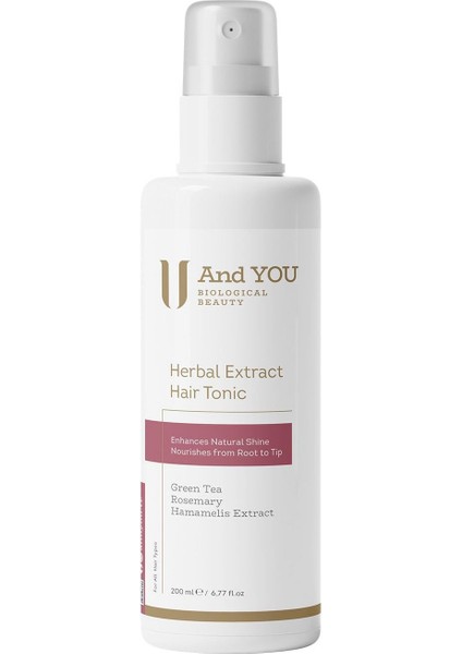 Herbal Extract Hair Tonic / Bitkisel Ekstratlı Saç Toniği 200 Ml