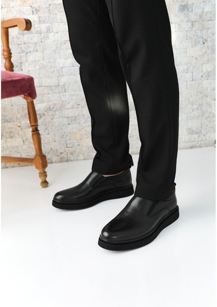 Siyah Klasik Deri Erkek Ayakkabı-Siyah Deri Günlük Ayakkabı fiyatları