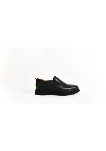 Siyah Klasik Deri Erkek Ayakkabı-Siyah Deri Günlük Ayakkabı modelleri