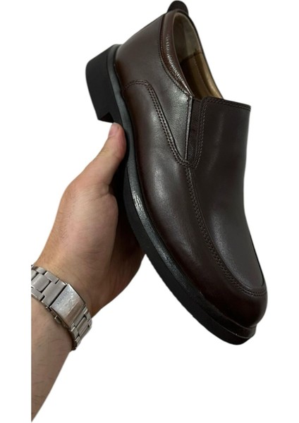 Kahve Günlük Hafif Klasik Deri Erkek Ayakkabı- Klasik Erkek Ayakkabı