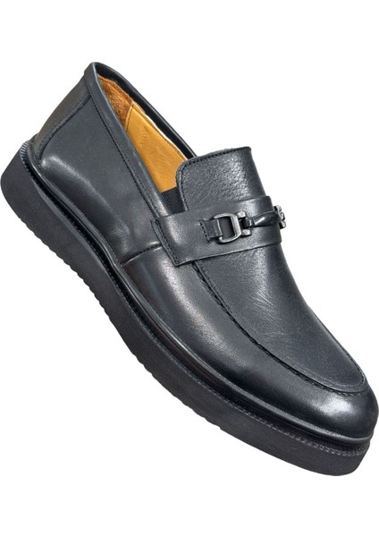 Hakiki Deri Siyah Erkek Klasik Ayakkabı